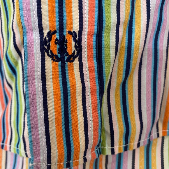 BUGATCHI UOMO | Striped Button Down Top M - Picture 8 of 9
